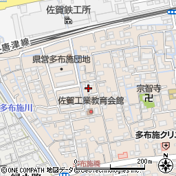 佐賀県佐賀市多布施4丁目11周辺の地図