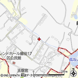 福岡県久留米市荒木町藤田周辺の地図