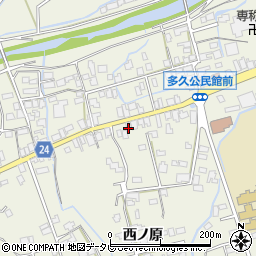 佐賀県多久市多久町西ノ原2205周辺の地図
