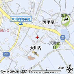 佐賀県伊万里市大川内町丙平尾2458周辺の地図