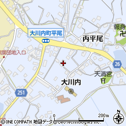 佐賀県伊万里市大川内町丙平尾2450-5周辺の地図