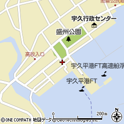 宇久ターミナル周辺の地図