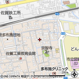 佐賀県佐賀市多布施4丁目6周辺の地図