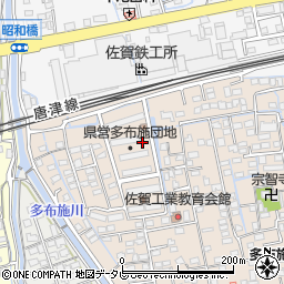 佐賀県佐賀市多布施4丁目周辺の地図
