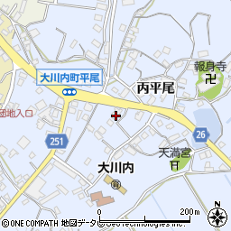 佐賀県伊万里市大川内町丙平尾2457-1周辺の地図