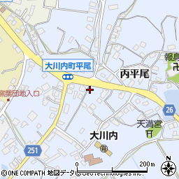 佐賀県伊万里市大川内町（丙平尾）周辺の地図