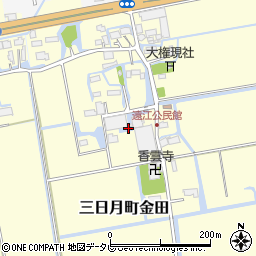 佐賀県小城市三日月町金田452周辺の地図