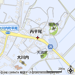 佐賀県伊万里市大川内町丙平尾2936周辺の地図