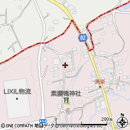 福岡県八女郡広川町日吉1172周辺の地図