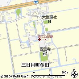 佐賀県小城市三日月町金田711周辺の地図
