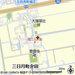遠江公民館周辺の地図