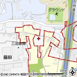 福岡県久留米市荒木町藤田1491-4周辺の地図