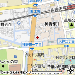 損害保険ジャパン株式会社　佐賀支店佐賀支社周辺の地図