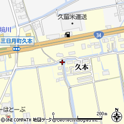 佐賀県小城市久本1113周辺の地図
