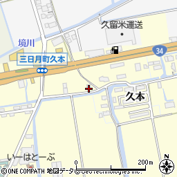 佐賀県小城市三日月町金田1105周辺の地図