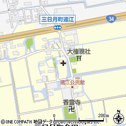 佐賀県小城市三日月町金田803周辺の地図