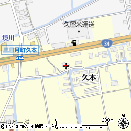 佐賀県小城市三日月町金田985周辺の地図