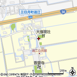 佐賀県小城市三日月町金田755周辺の地図