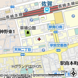 佐賀市役所　総務部国際課国際交流係周辺の地図