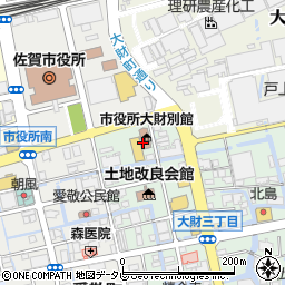 佐賀市役所地域振興部　スポーツ振興課・スポーツ係周辺の地図