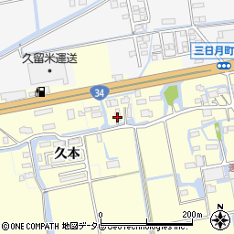 佐賀県小城市三日月町金田916周辺の地図
