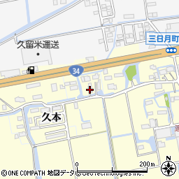 佐賀県小城市三日月町金田916周辺の地図