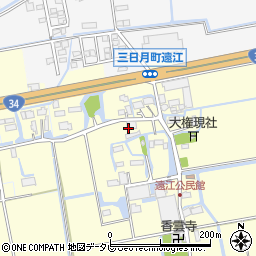 佐賀県小城市三日月町金田794周辺の地図