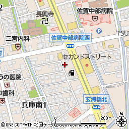 佐賀県佐賀市兵庫南周辺の地図