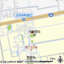 佐賀県小城市三日月町金田760-2周辺の地図