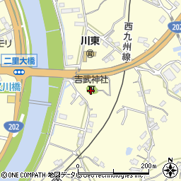 吉武神社周辺の地図