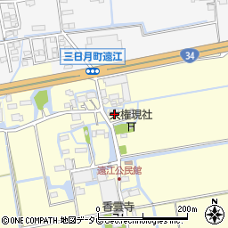 佐賀県小城市三日月町金田760周辺の地図