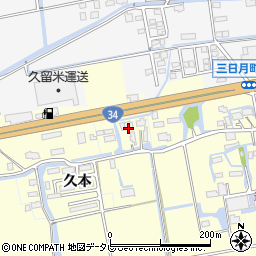 佐賀県小城市久本919周辺の地図