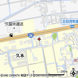 佐賀県小城市久本921周辺の地図