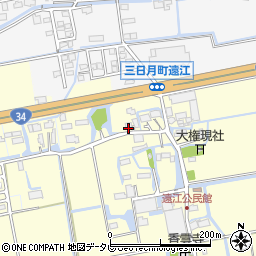 佐賀県小城市三日月町金田783周辺の地図
