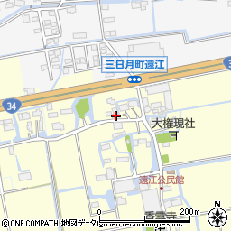 佐賀県小城市三日月町金田783-1周辺の地図