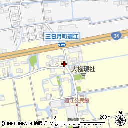 佐賀県小城市三日月町金田790周辺の地図