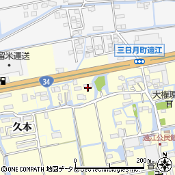 佐賀県小城市三日月町金田877周辺の地図