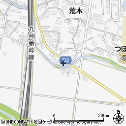 福岡県久留米市荒木町荒木2050周辺の地図