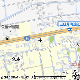 佐賀県小城市三日月町金田876周辺の地図