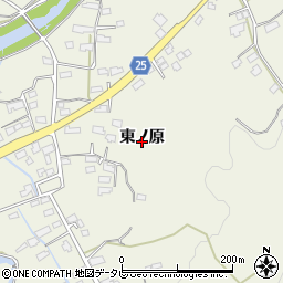 佐賀県多久市多久町東ノ原周辺の地図