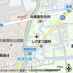 宮崎温仙堂寮周辺の地図