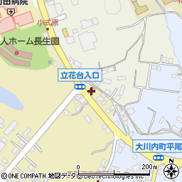 大川内郵便局周辺の地図