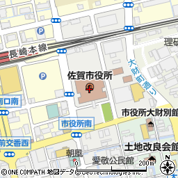 佐賀県佐賀市周辺の地図