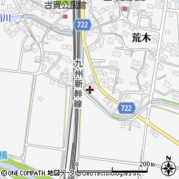 福岡県久留米市荒木町荒木1886周辺の地図