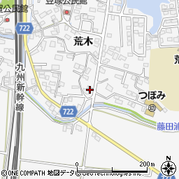 福岡県久留米市荒木町荒木1901-4周辺の地図