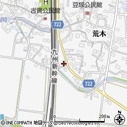 福岡県久留米市荒木町荒木1884-1周辺の地図