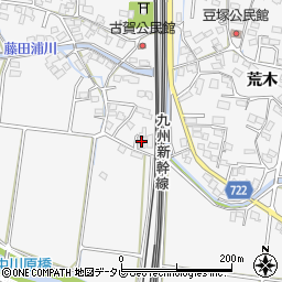 福岡県久留米市荒木町荒木2106周辺の地図