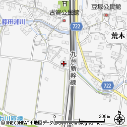 福岡県久留米市荒木町荒木2106周辺の地図