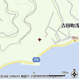 愛媛県宇和島市吉田町浅川748周辺の地図