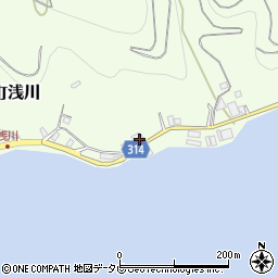 愛媛県宇和島市吉田町浅川115周辺の地図